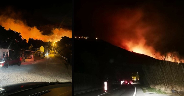 Veliki požar u Omišu u Hrvatskoj