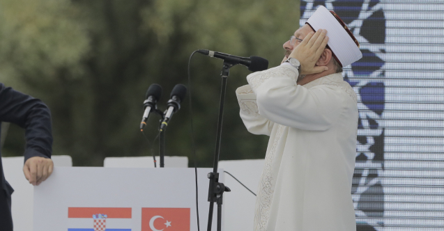 Ezan za podne namaz u Islamskom kulturnom centru u Sisku proučio predsjednik turskog Diyaneta Ali Erbas