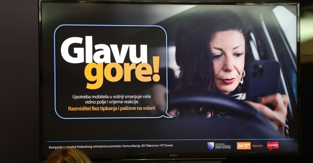 Počinje medijska kampanja "Glavu gore! Stop korištenju mobitela u prometu!"