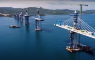 Posljednji dijelovi Pelješkog mosta stižu u Hrvatsku