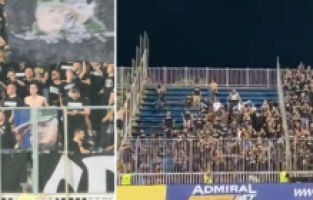 Na utakmici Novog Pazara i Partizana veličan ratni zločinac Ratko Mladić