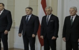 Članovi Predsjedništva BiH se sastali austrijskim šefom diplomatije Linhartom