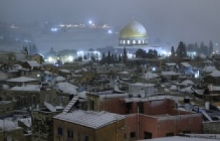 Snijeg prekrio Al-Quds