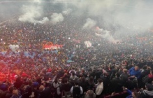 Navijači Trabzonspora napravili spektakl: Slavlje na stadionu i u gradu