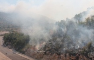 Teška noć za vatrogasce: Odbranjene kuće u Neumskom zaleđu, čeka se pomoć iz zraka