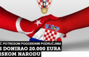 Hrvatski nogometni savez uplatio 20.000 eura za pomoć Turkiye
