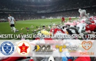 Pomozi.ba poziva navijače Želje, Veleža, Slobode i Borca: Ponesite igračke za djecu Turkiye i Sirije