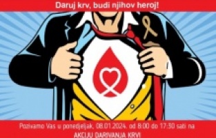 Udruženje "Srce za djecu oboljelu od raka": U ponedjeljak u Sarajevu akcija darivanja krvi